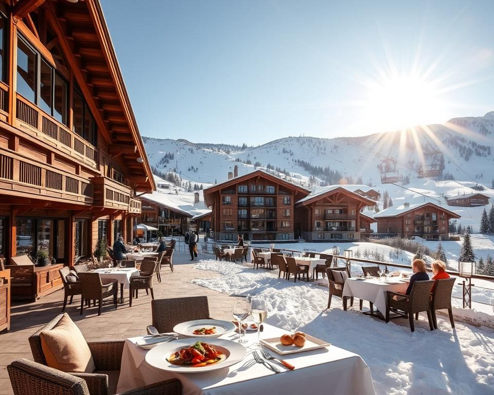 Luxuriöse Unterkünfte und Gastronomie in Courchevel