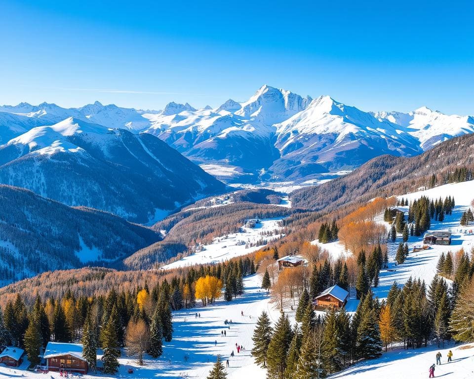 Vielfalt der Pisten im Skigebiet Chamonix