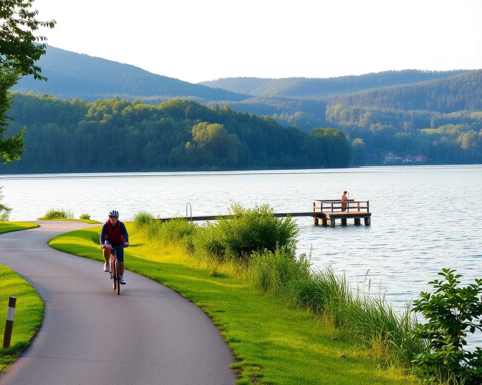 Radfahren am Waginger See