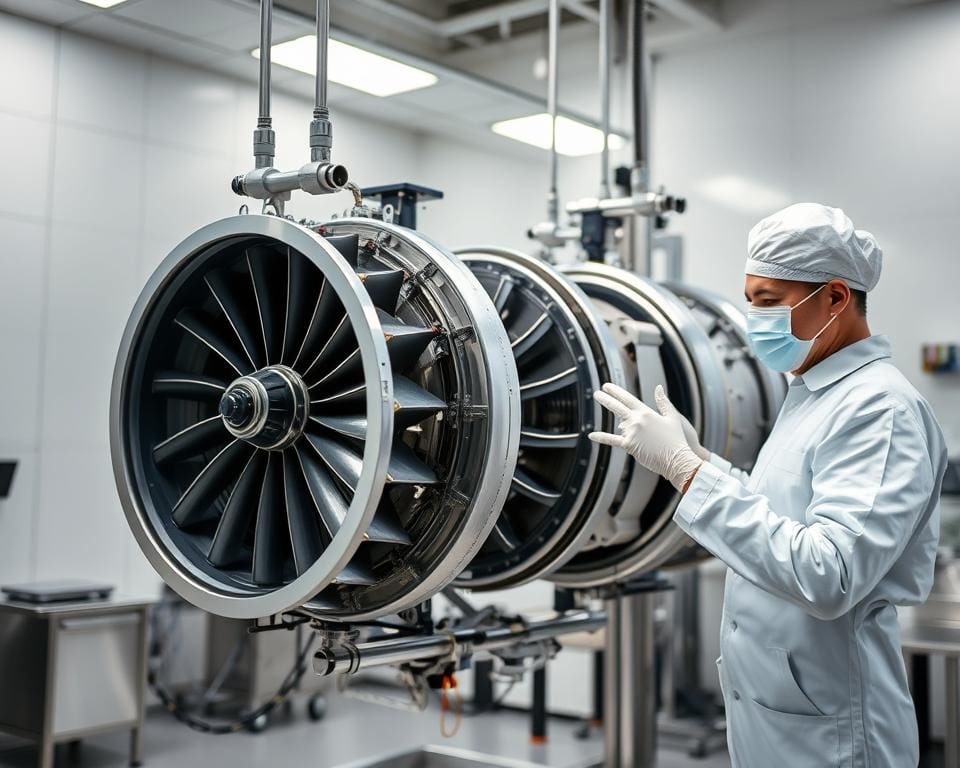 Was prüft ein Zulieferer für Flugzeugturbinen?
