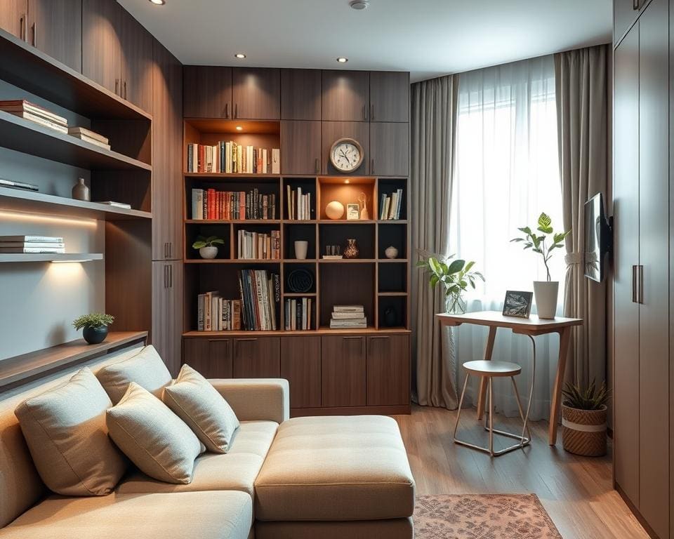 Was verbessert Stauraum in kleinen Räumen?