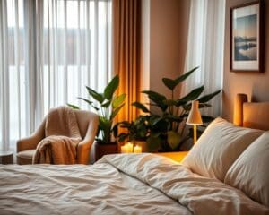Was unterstützt Entspannung im Schlafraum?