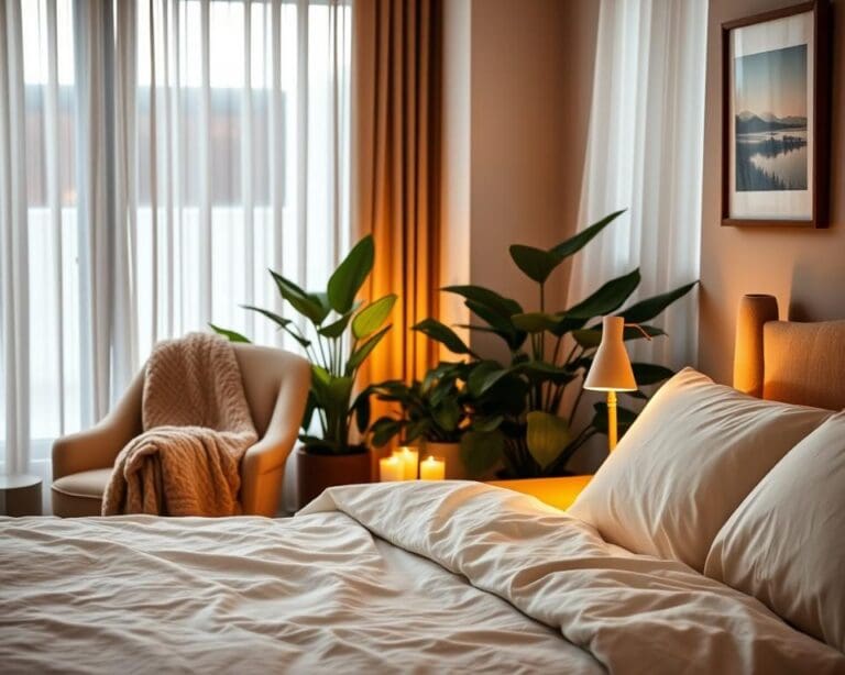 Was unterstützt Entspannung im Schlafraum?