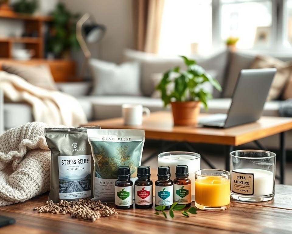 Welche Produkte unterstützen Stressabbau?
