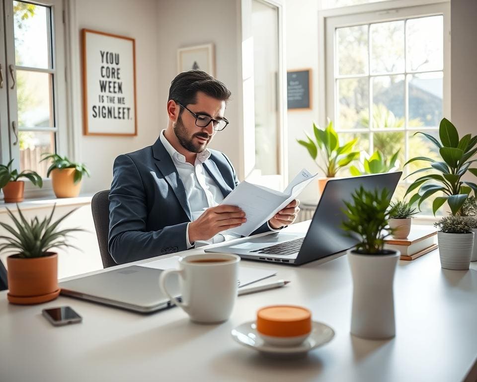 produktiver Start Tag